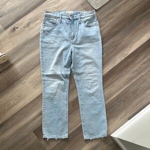 Madewell Slim Demi Boot cut jeans- light wash, size 29